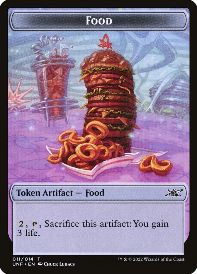 food mtg cards Token Illustrated by Daarken. Food Token} // {Ninja Turtle