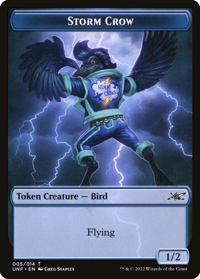 mtg crow cards Storm Crow Token | Unfinity