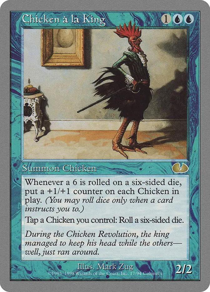 robot chicken mtg card [Special Occasion][FOIL]  Monster Games Chicken a la King |