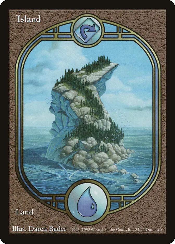 mtg island card Magic The Gathering - (259) (259/274) Island (EX)