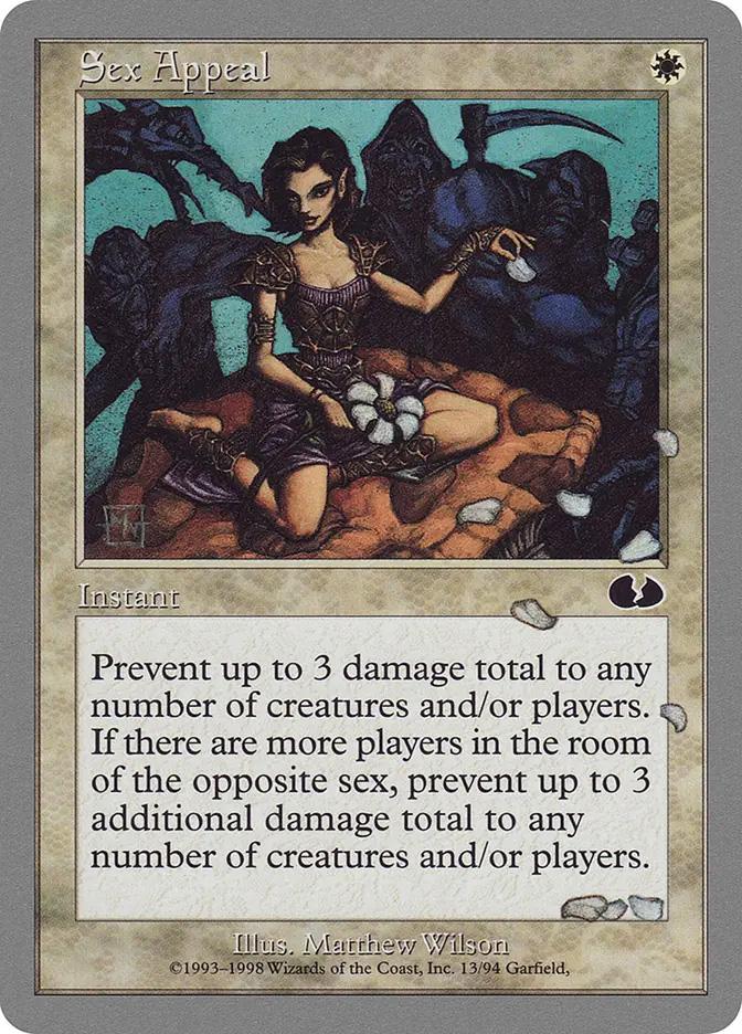 kinky mtg cards Magic The Gathering - Sex Appeal Look at the top five cards of your library Sexiest magic card ever? :
