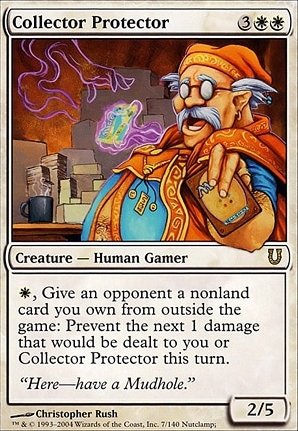 mtg unhinged and unglued cards Collector Protector [Unhinged] Heavily Played