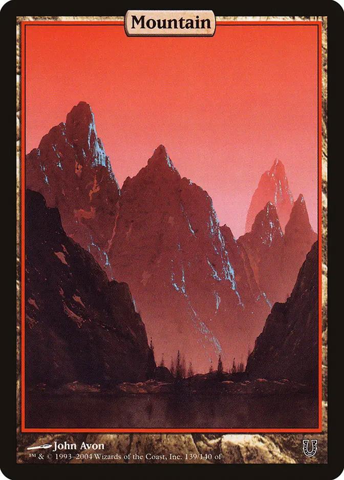 【フルアートFOIL】アンヒンジド　平地　山　[UNH] MTG フォイル mountain-86995.jpg