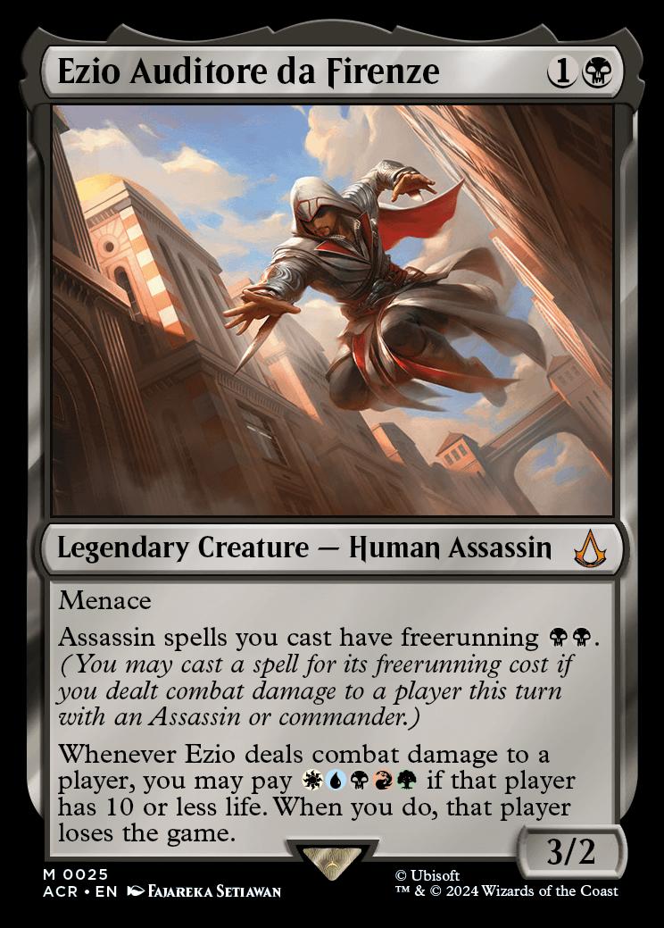 mtg ezio auditore da firenze commander deck Ezio Auditore da Firenze ASSASSINS Magic MTG Custom Commander Deck