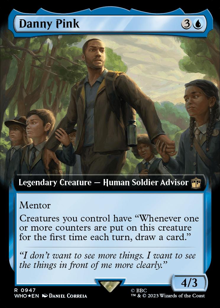 mtg　ダニー・ピンク　拡張アート,サージfoil Danny Pink | Universes Beyond: Doctor Who Variants Foil | Standard