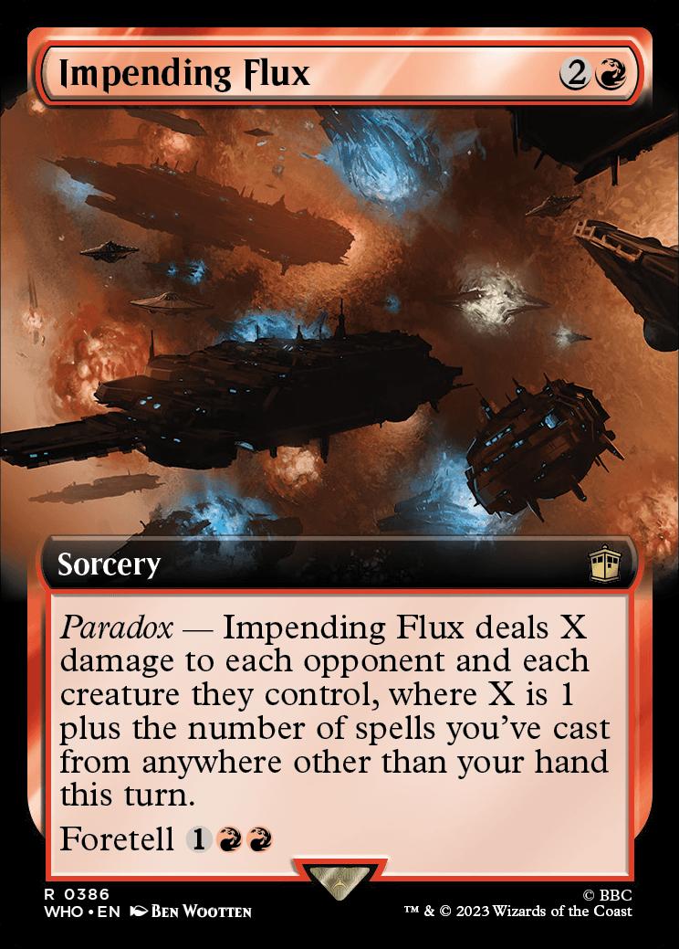 impending mtg cards Impending Flux | Universes Beyond: Doctor Who Variants Foil | Standard