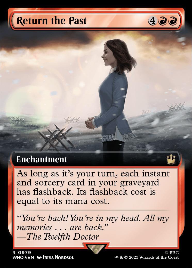 【MTG】Dwell on the Past/懐古　英語版　FOIL Return the Past | Universes Beyond: Doctor Who Variants Foil