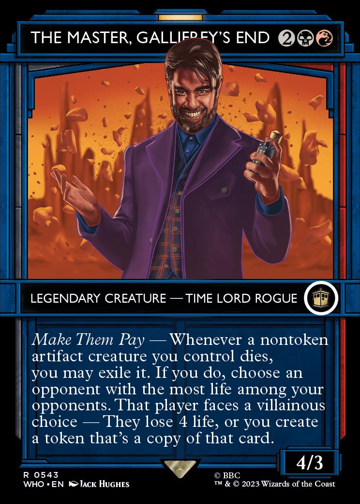 the master mtg card Magic Gathering Commander Masters Single Rare Chainer, Dementia 144 That player faces a villainous choice They lose 4 life Card Name: The master, 10