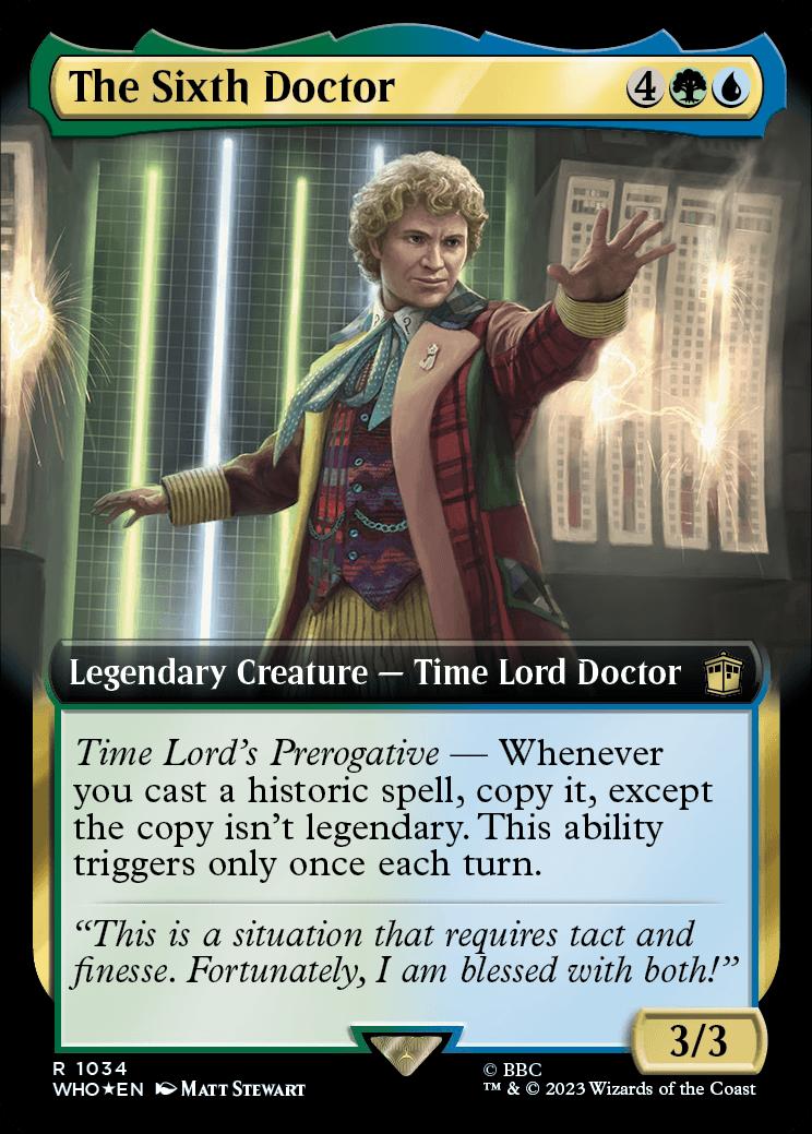 The Sixth Doctor | Universes Beyond: Doctor Who Variants Foil