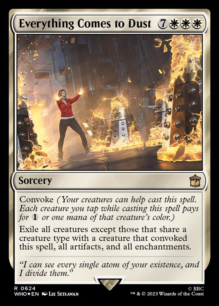 Everything Comes to Dust | Universes Beyond: Doctor Who Foil