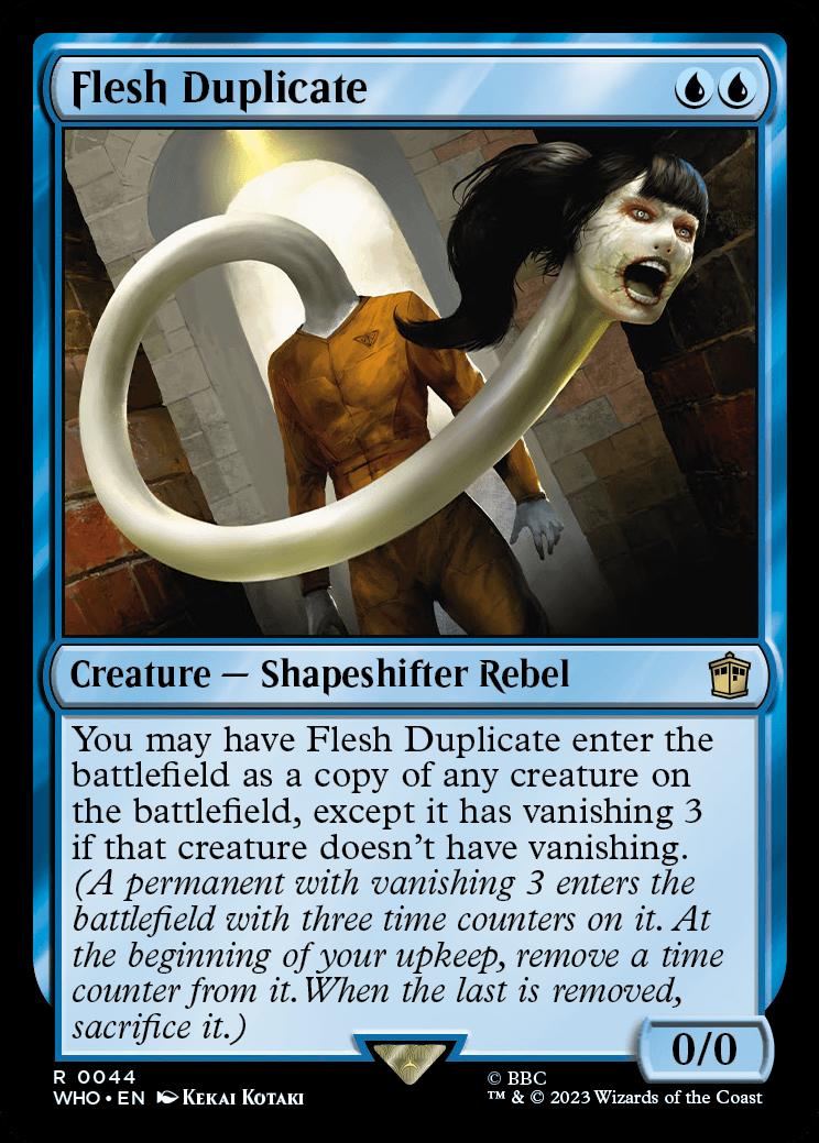 mtg duplicate cards Flesh Duplicate | Universes Beyond: Doctor Who | Standard