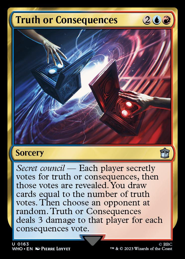 Truth Consequences Program Truth or Consequences | Universes Beyond: Doctor Who | Standard | Card ...
