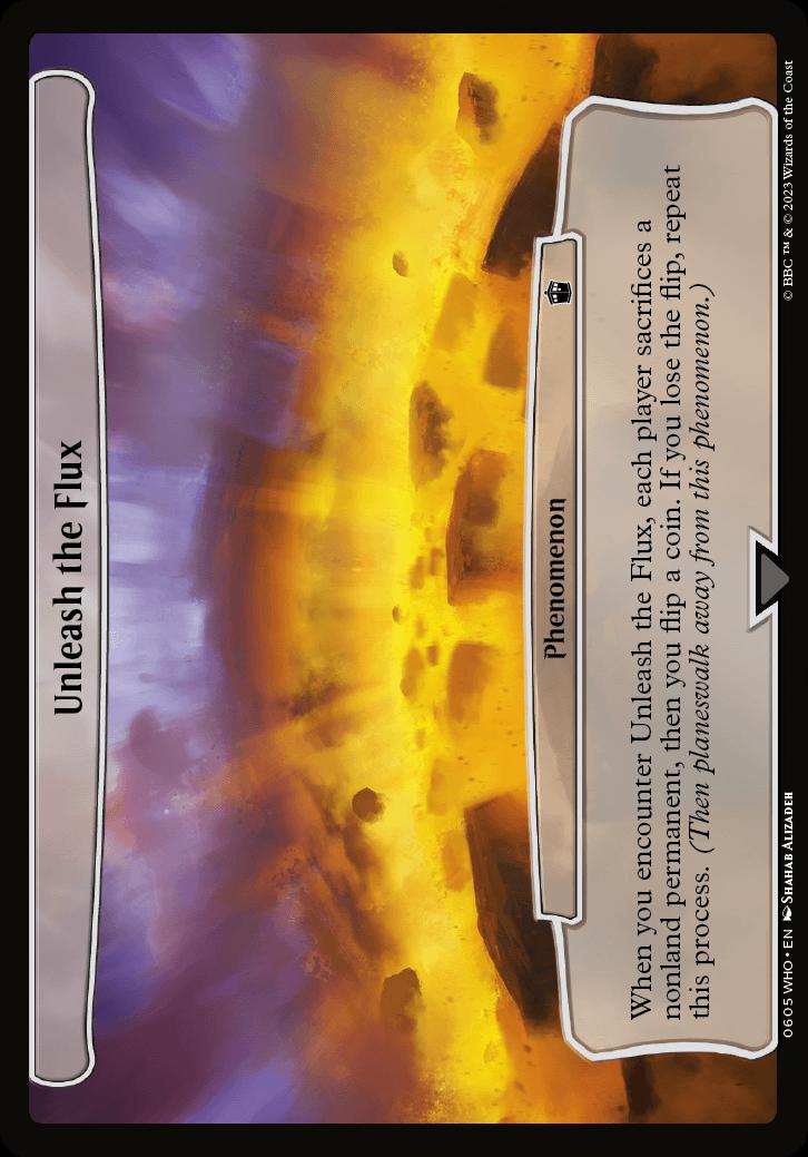 mtg unleash cards Unleash the Flux | Universes Beyond: Doctor Who | Standard