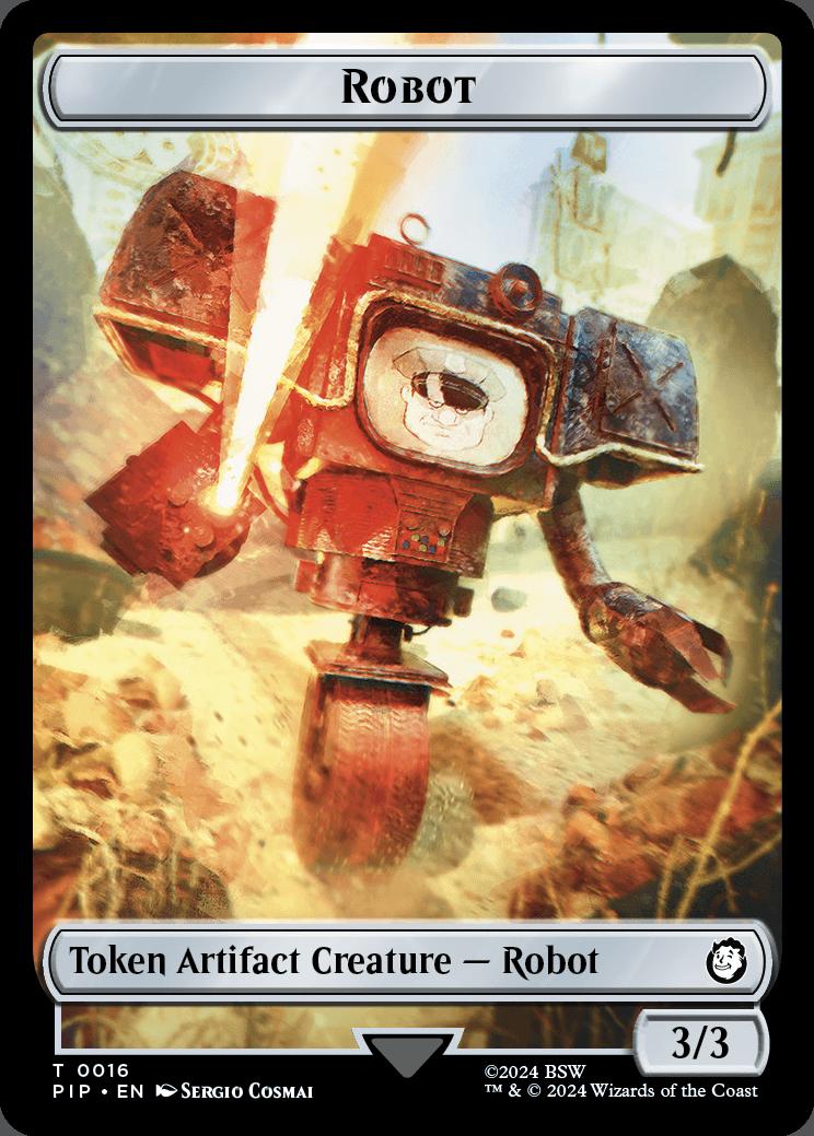 Magic Junk Token Robot Token // Junk Token | Universes Beyond: Fallout | Commander ...
