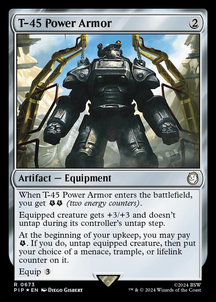 T-45 Power Armor | Universes Beyond: Fallout Foil | Commander