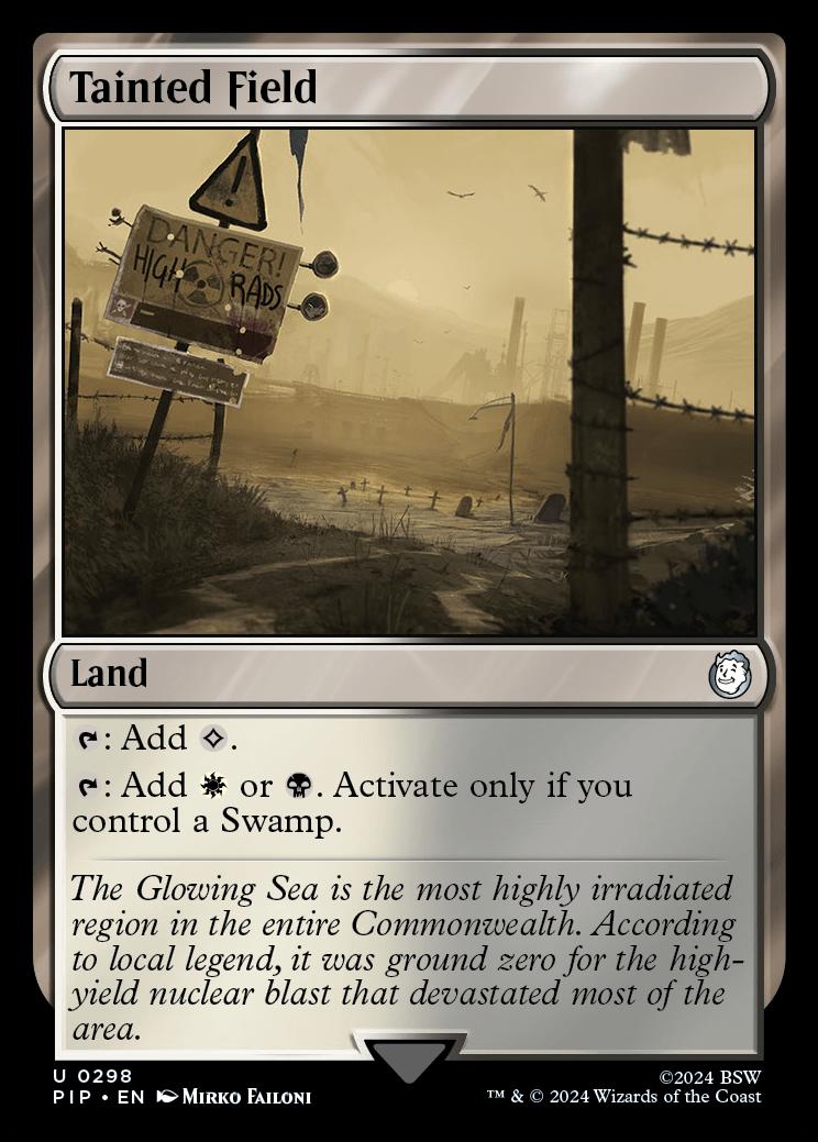 fallout mtg card kingdom Tainted Field | Universes Beyond: Fallout | Commander