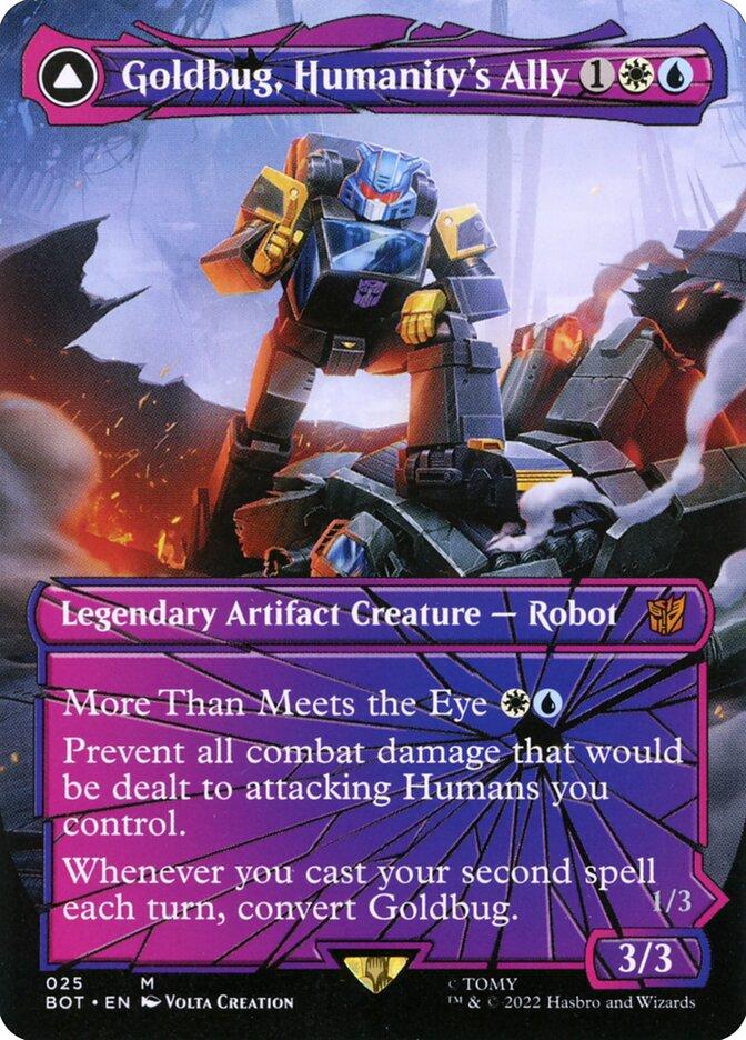 MTG Goldbug,Humanity’s Ally シャッタード・グラス Goldbug, Humanity's Ally | Universes Beyond: Transformers Foil