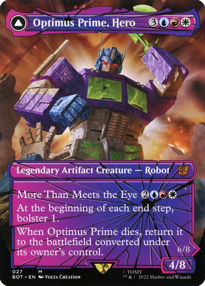 all transformers cards mtg Optimus Prime, Hero | Universes Beyond: Transformers