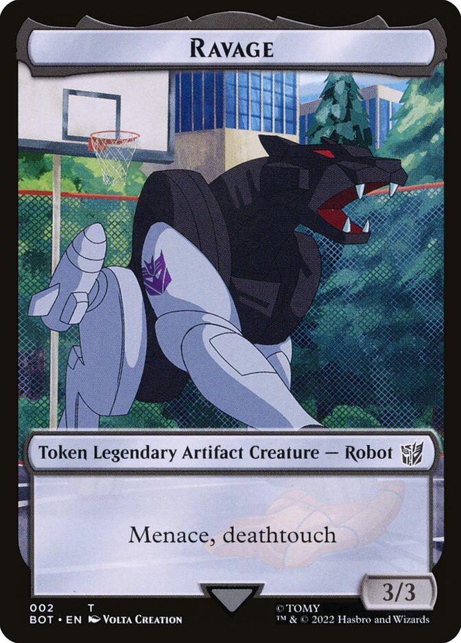 Transart Ravage Vs Kindgom Ravage Ravage Token | Universes Beyond: Transformers | Card Kingdom