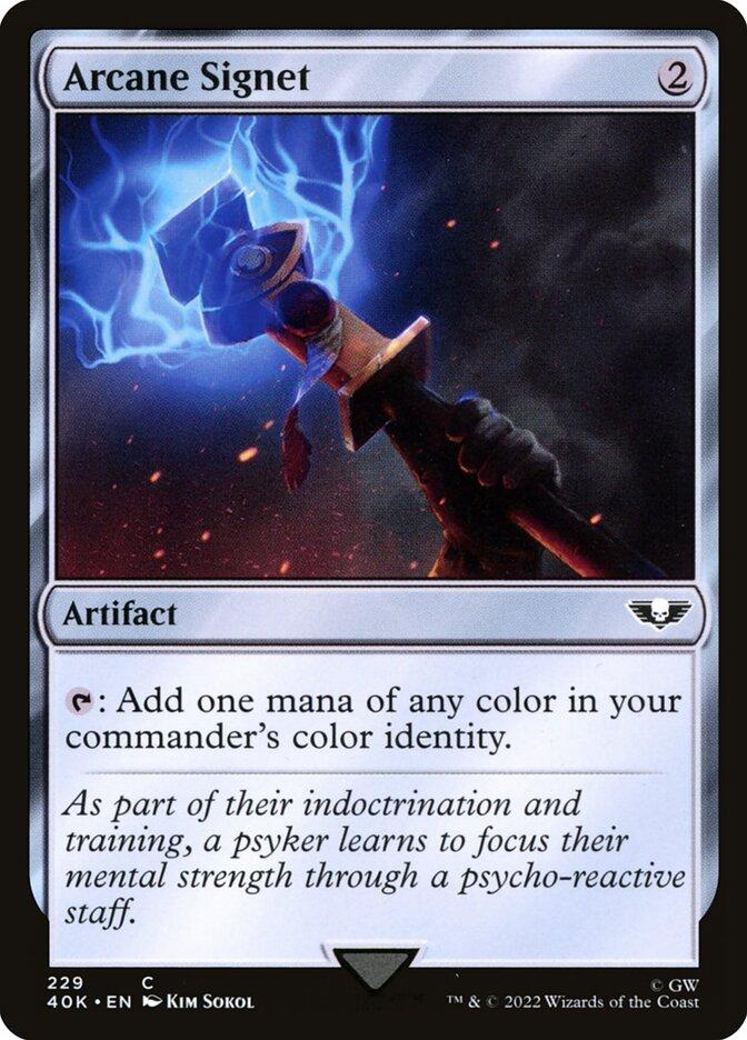 Arcane Signet | Universes Beyond: Warhammer 40,000 | Commander | Card ...