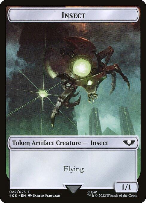Insect Token Commanders Insect Token // Necron Warrior Token | Universes Beyond: Warhammer ...