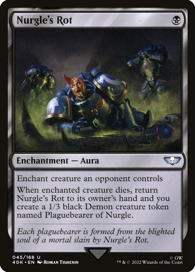 mtg nurgle cards Astartes Warrior // Plaguebearer of Double-Sided Token [Warhamm for with His pestilential favor I have become that which I once most feared Nurgle, Father of Plagues :