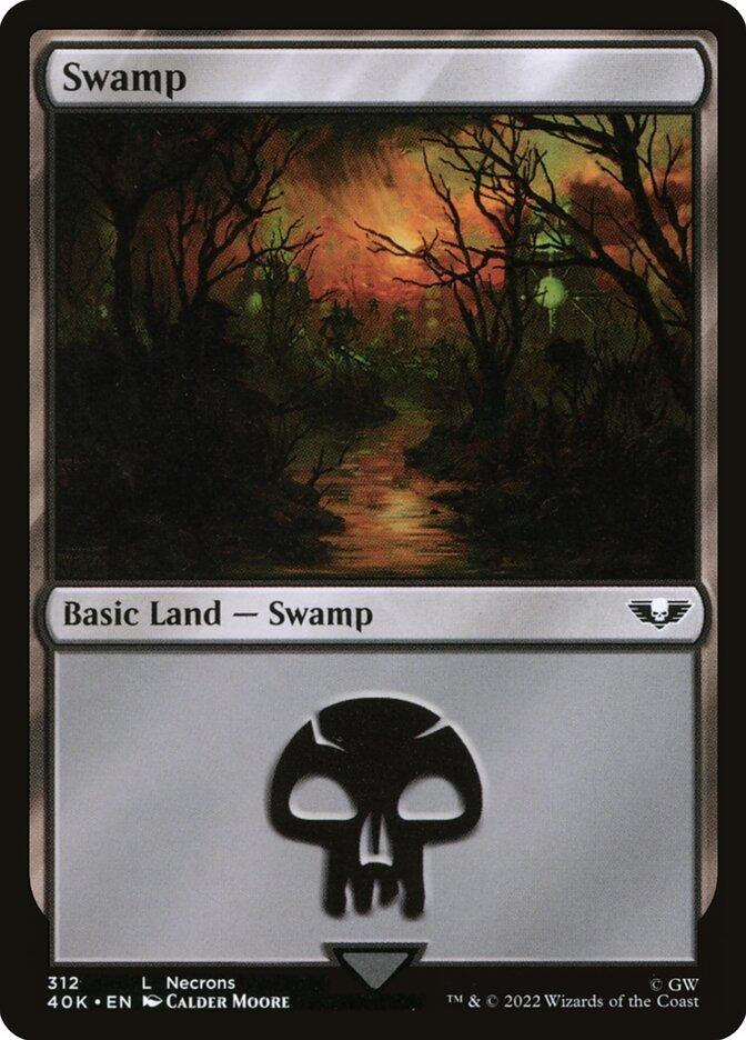 Swamp | Universes Beyond: Warhammer 40,000 Foil | Commander | Card