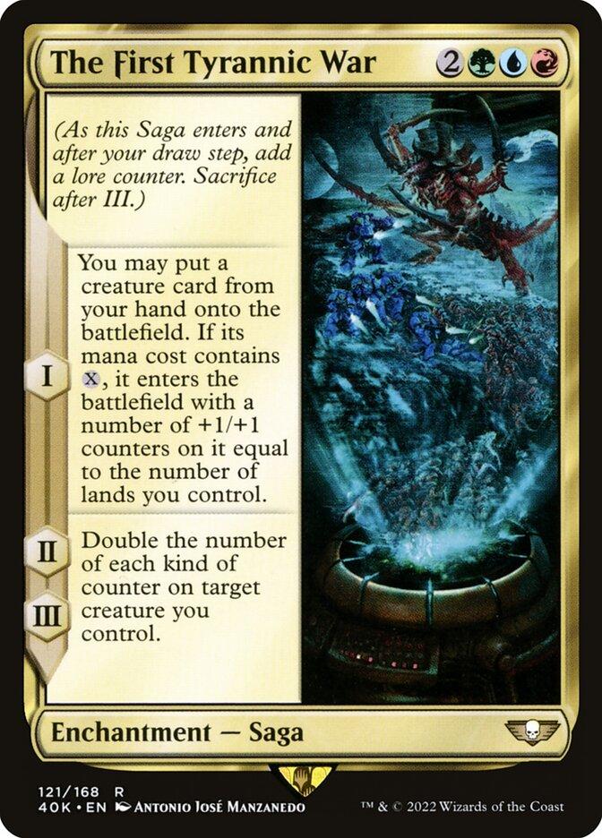 first foil mtg card When did Magic: The Gathering feature cards?  Watch this episode of Um, Actually on Dropout! #umactually #dropout #magicthegathering #mtg #trivia exile cards from the top of your library until you exile a nonland card that costs less The First Tyrannic War |