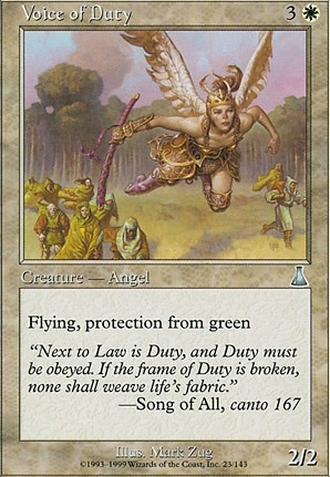 Voice of Duty | Urza's Destiny | Card Kingdom