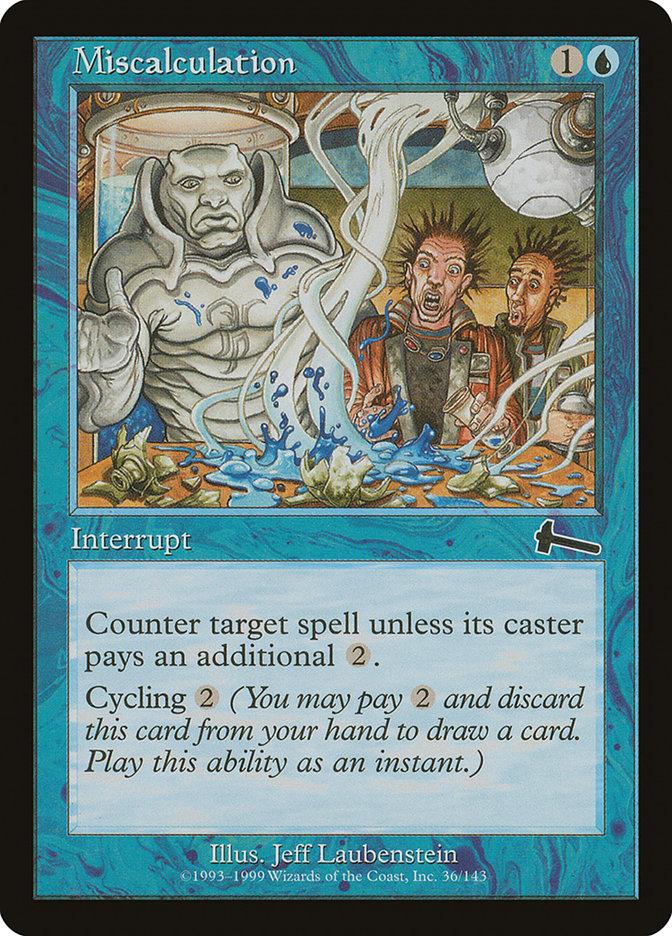 誤算/Miscalculation Foil 日本語 4枚 MTG Miscalculation | Urza's Legacy Foil | Card Kingdom