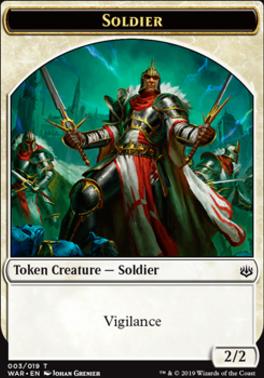 Magic the Gathering  Soldier Token Red White x4
