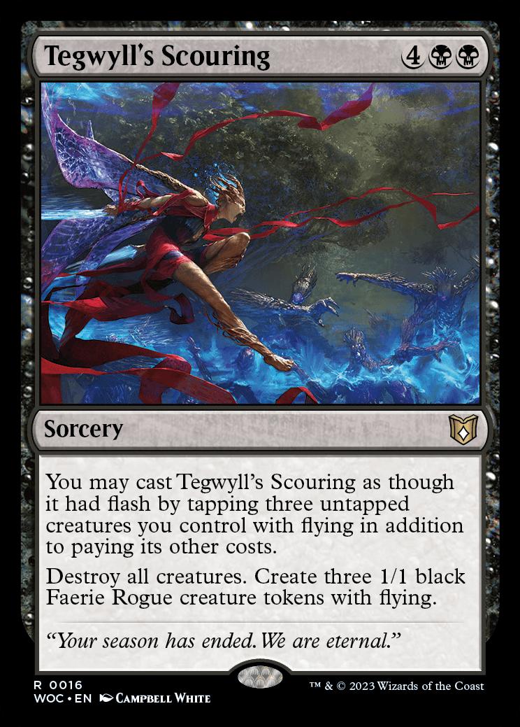 mtg tegwyll commander deck Magic: The Gathering Wilds of Eldraine deathtouch Other Faeries you control get +1/+1 Eldraine Commander Deck | EDH