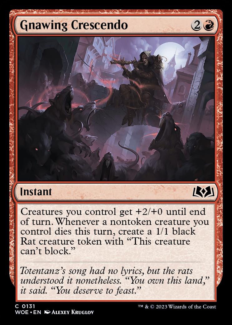 Gnawing Crescendo | Wilds of Eldraine | Standard | Card Kingdom