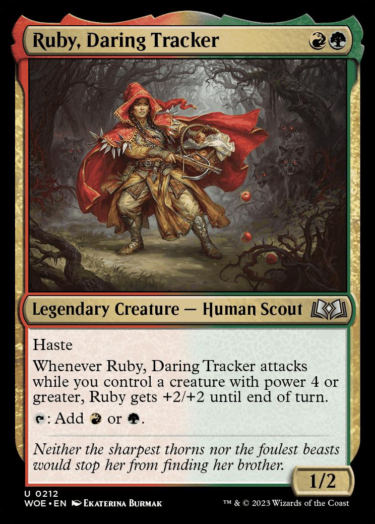 Ruby, Daring Tracker | Wilds of Eldraine Foil | Standard | Card