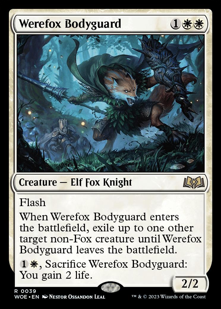 fox mtg cards MtG Trading Card Game Commander Legends: Dungeons & Dragons Battle Common Clockwork Fox #308