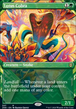 Lotus Cobra Showcase FOIL MTG Zendikar Rising Mythic Card Magic