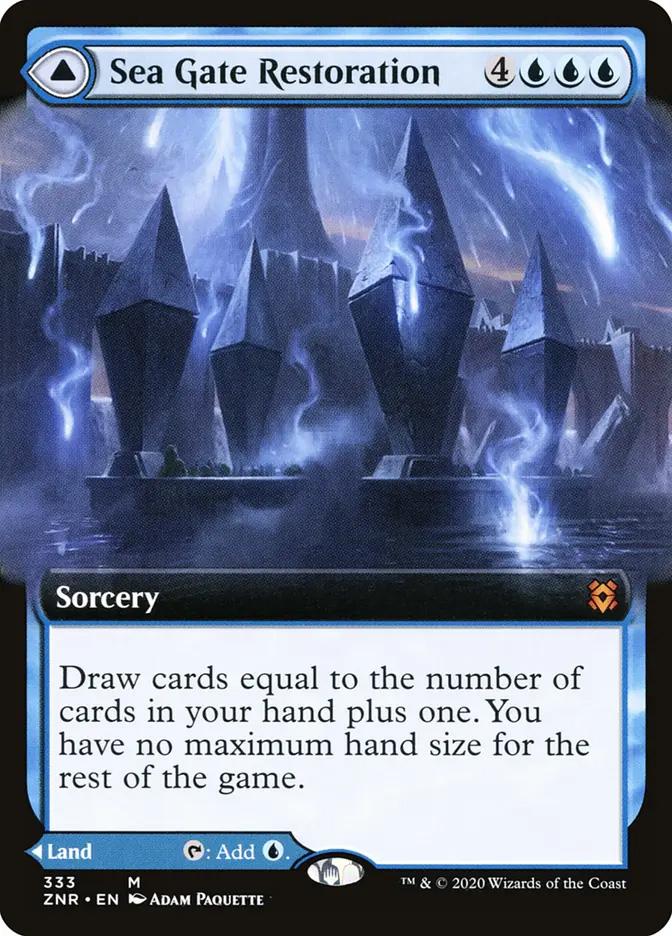 MTG 海門修復 foil拡張 Sea Gate Restoration | Zendikar Rising Variants Foil | Pioneer