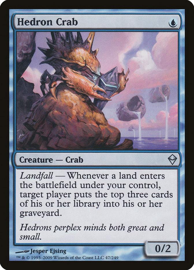 mtg crab commander deck MtG Zendikar Uncommon Hedron Crab #47