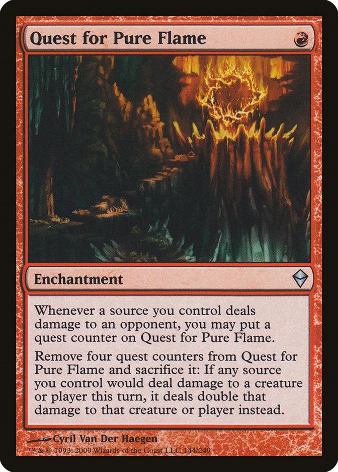 mtg quest cards Quest for Pure Flame | Zendikar Foil | Modern