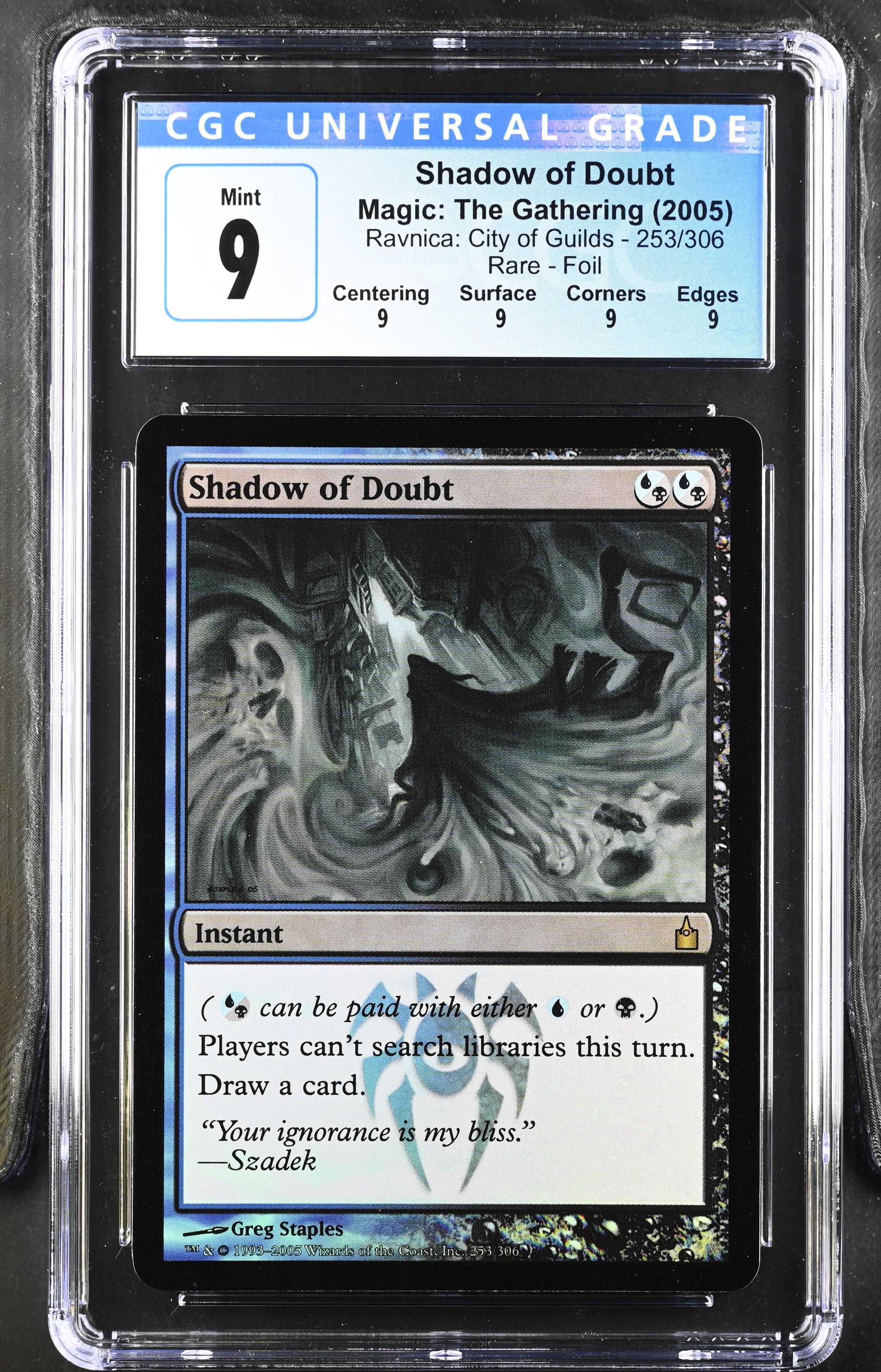 Magic: The Gathering - Carta Singola Shadow Of Doubt (Ombra Del Dubbio) - Set Ravnica: City Of Guilds - Rarità Rara